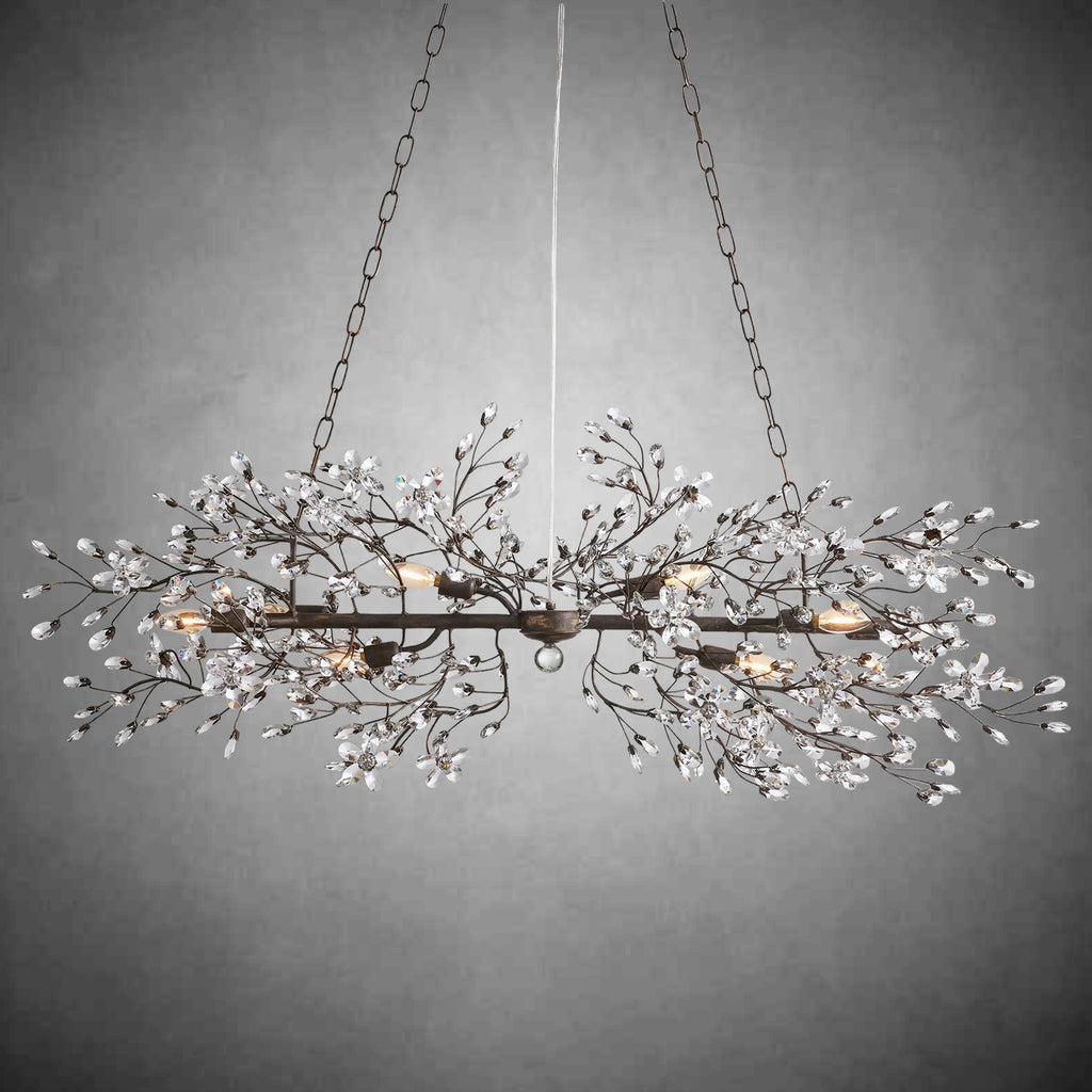 Fiore Linear Chandelier 43" 51" 68"W - fovolighting