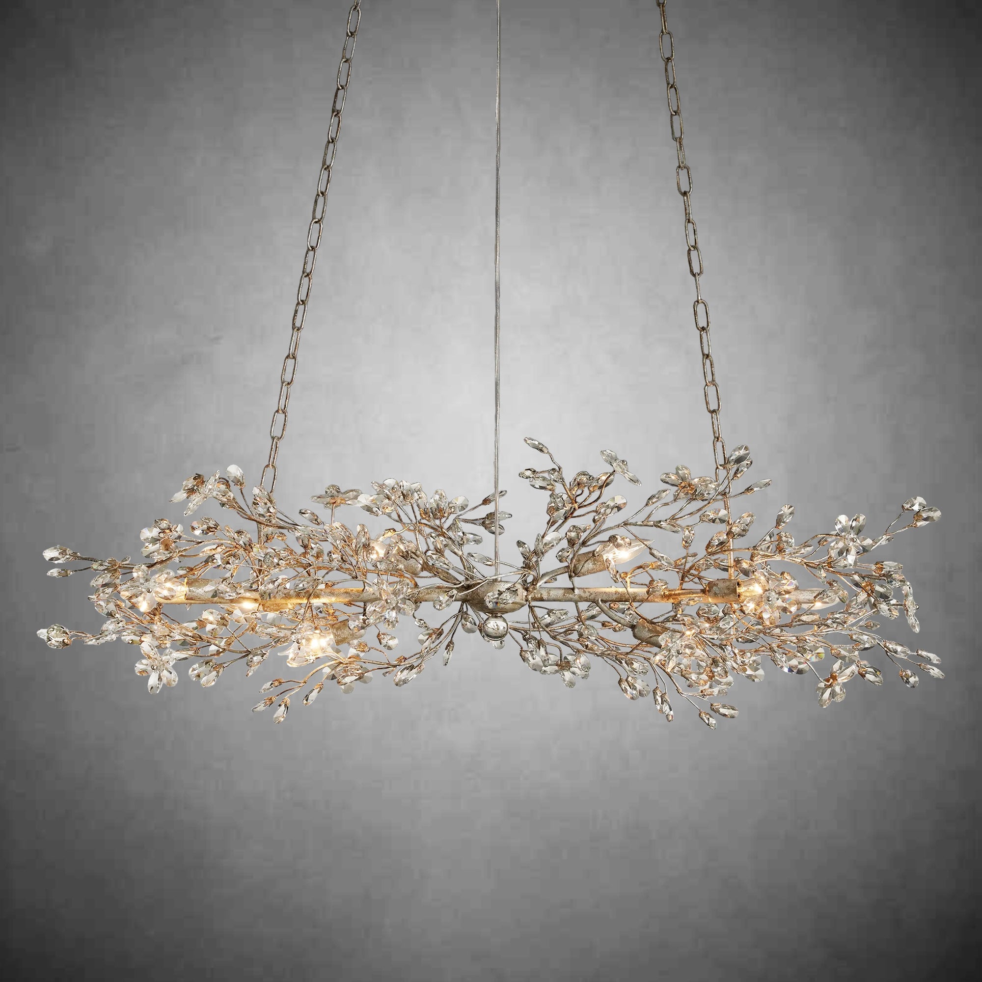 Fiore Linear Chandelier 43" 51" 68"W - fovolighting