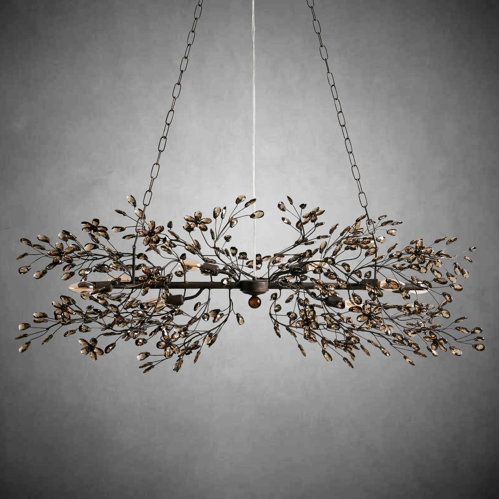 Fiore Linear Chandelier 43" 51" 68"W - fovolighting