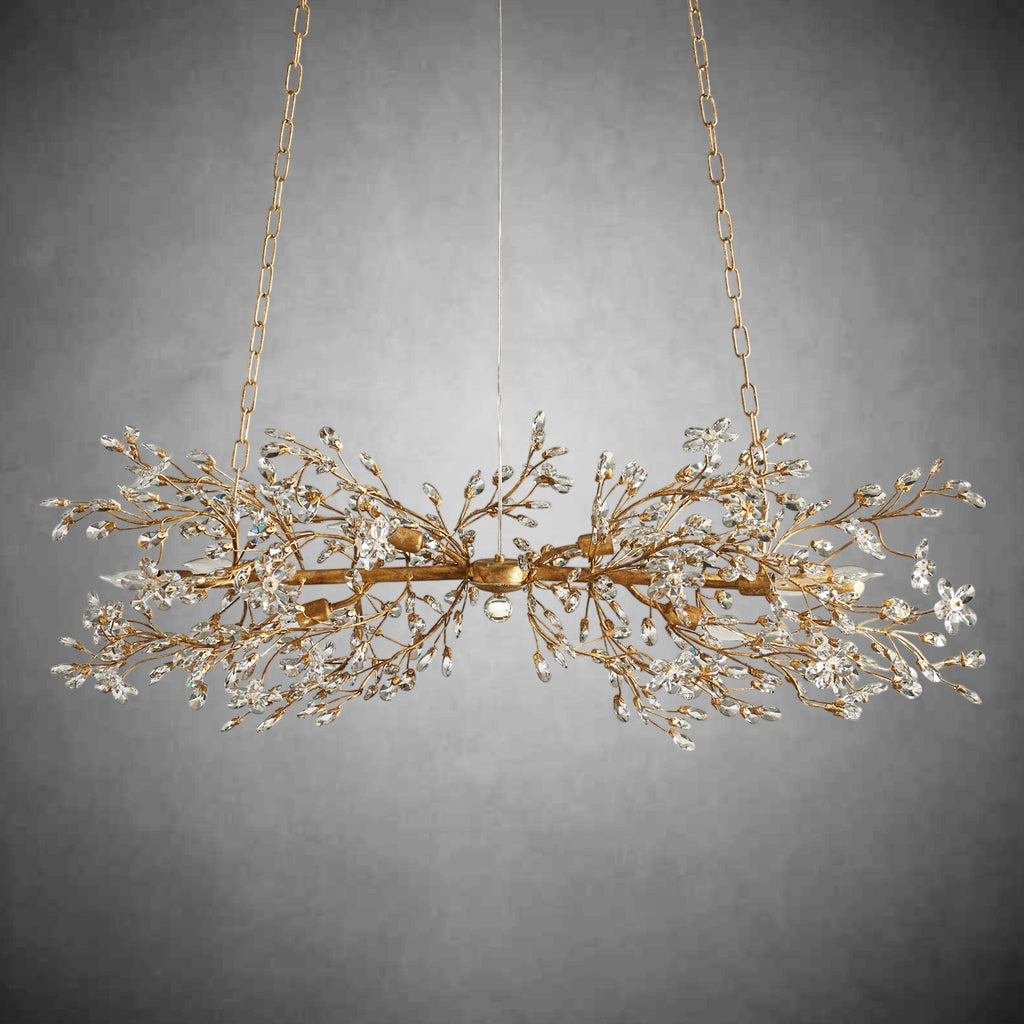 Fiore Linear Chandelier 43" 51" 68"W - fovolighting