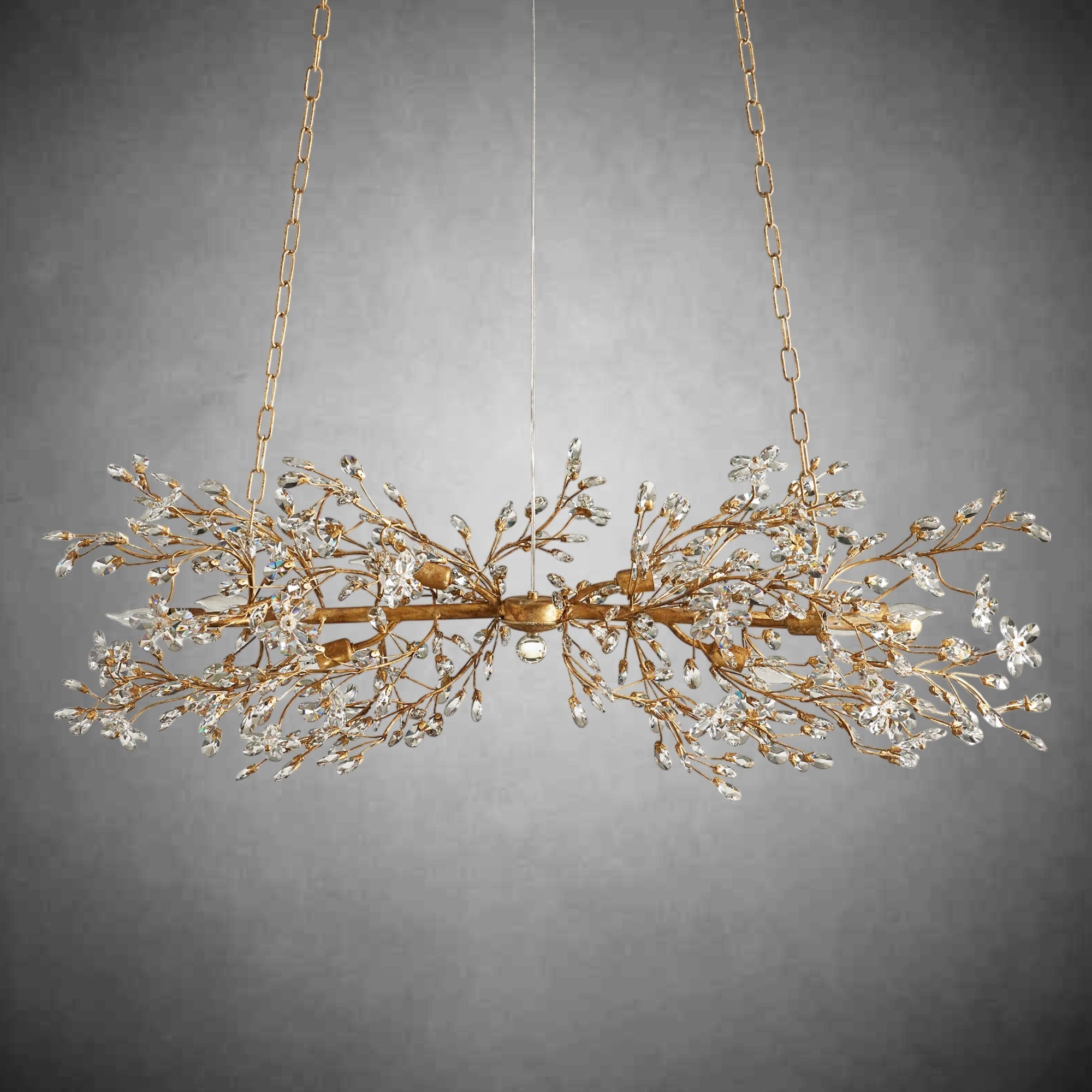 Fiore Linear Chandelier 43" 51" 68"W - fovolighting