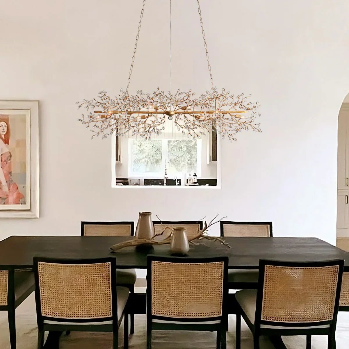 Fiore Linear Chandelier 43" 51" 68"W - fovolighting