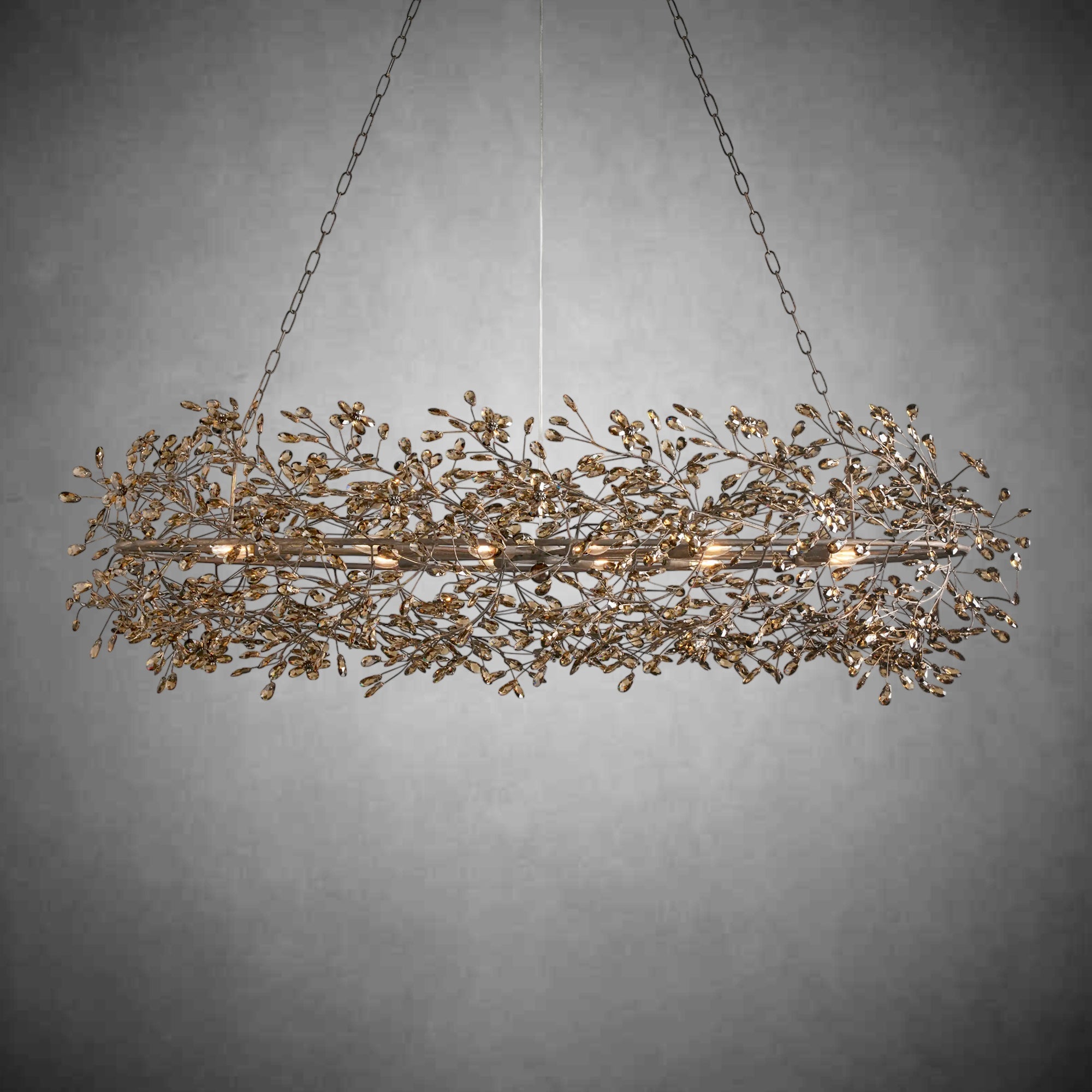 Fiore Oval Chandelier 62'' 74'' - fovolighting