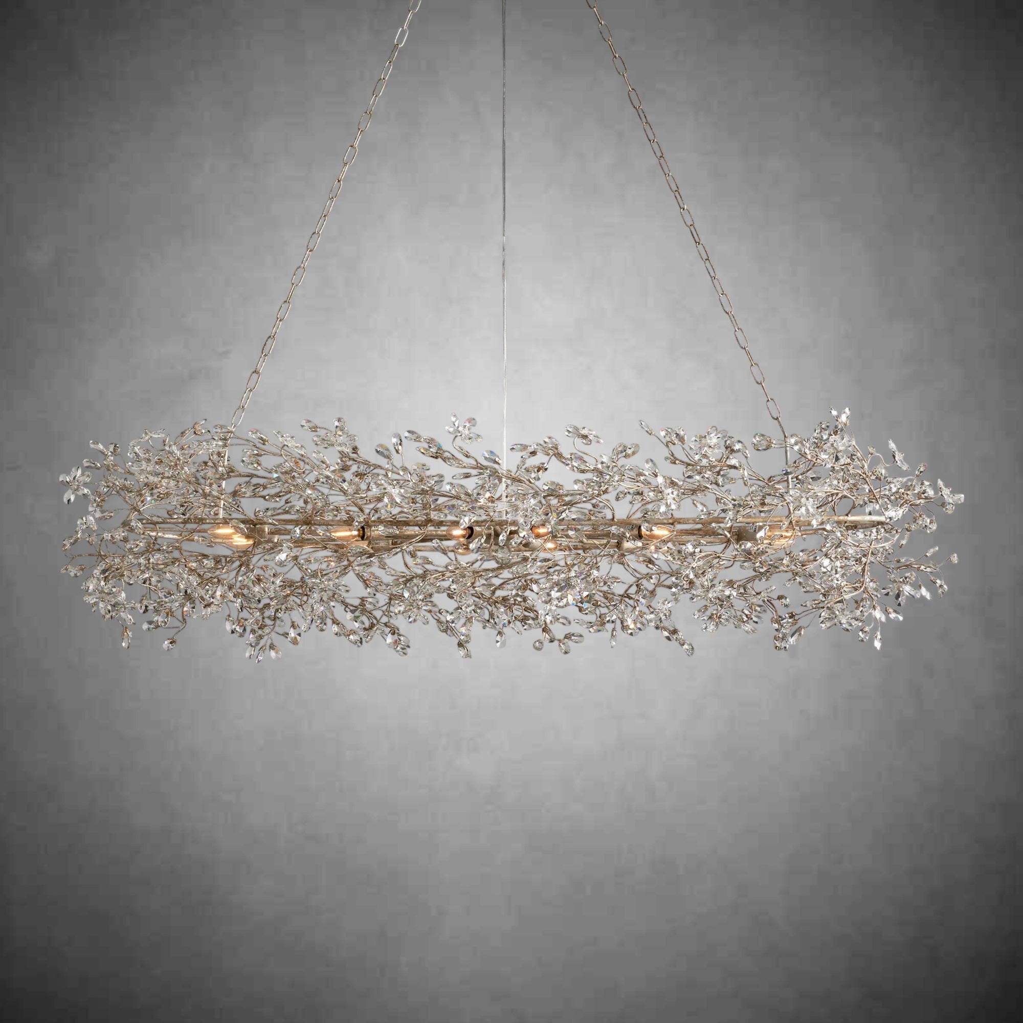 Fiore Oval Chandelier 62'' 74'' - fovolighting
