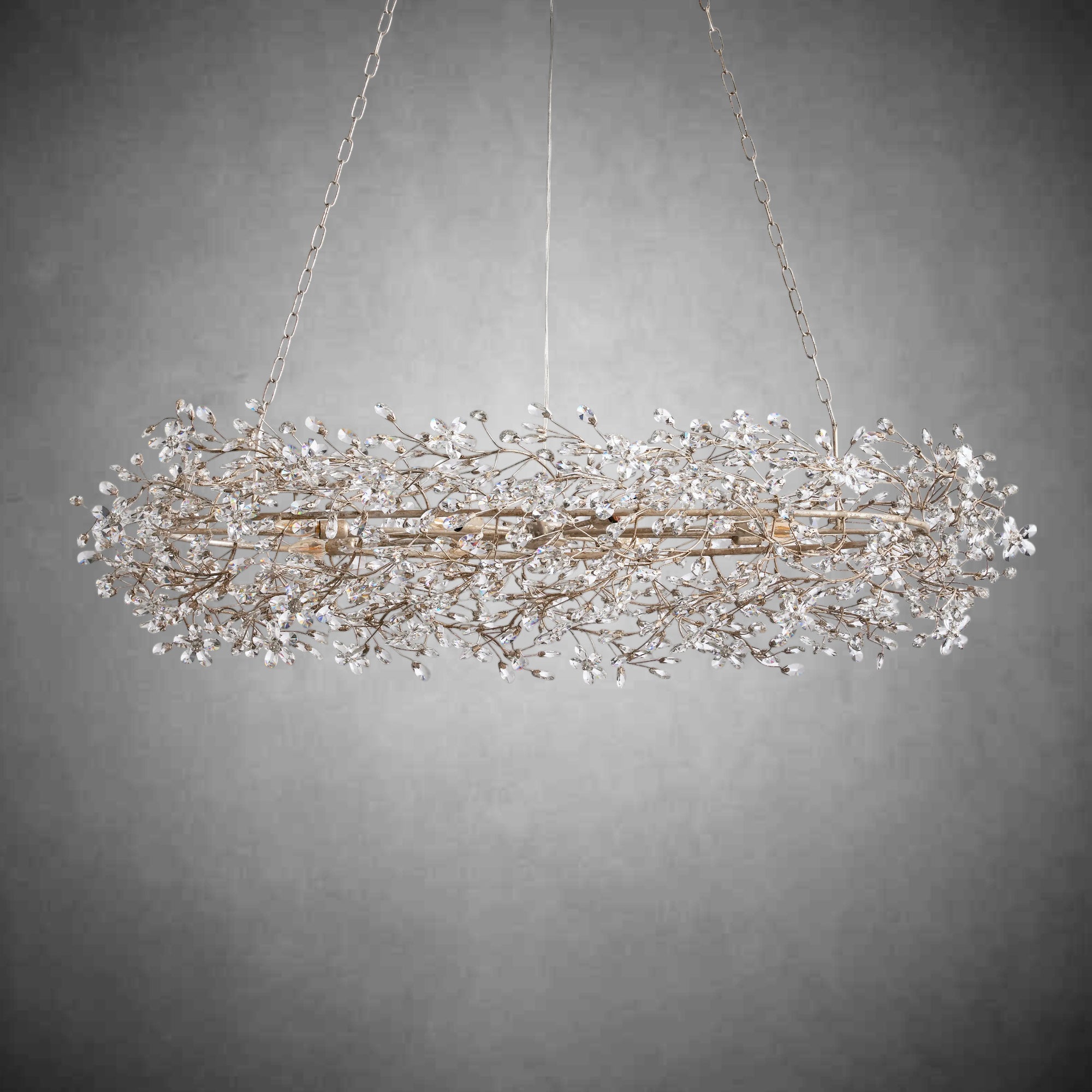 Fiore Oval Chandelier 62'' 74'' - fovolighting