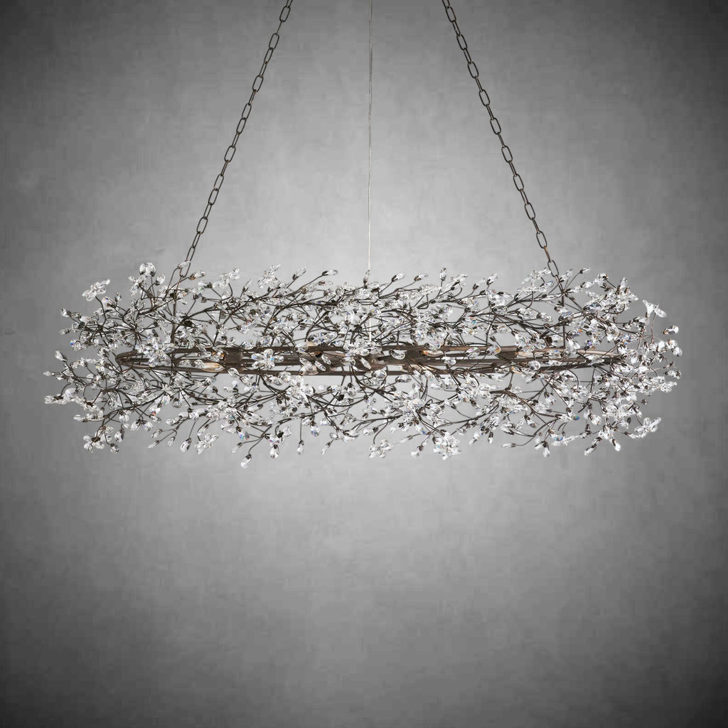 Fiore Oval Chandelier 62'' 74'' - fovolighting