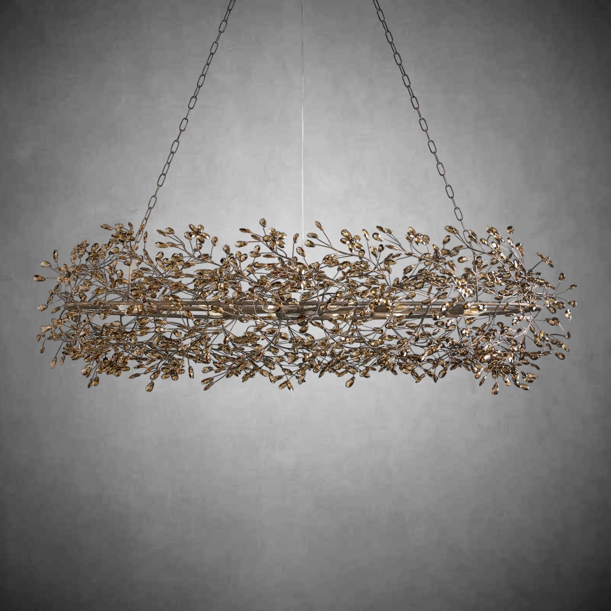 Fiore Oval Chandelier 62'' 74'' - fovolighting