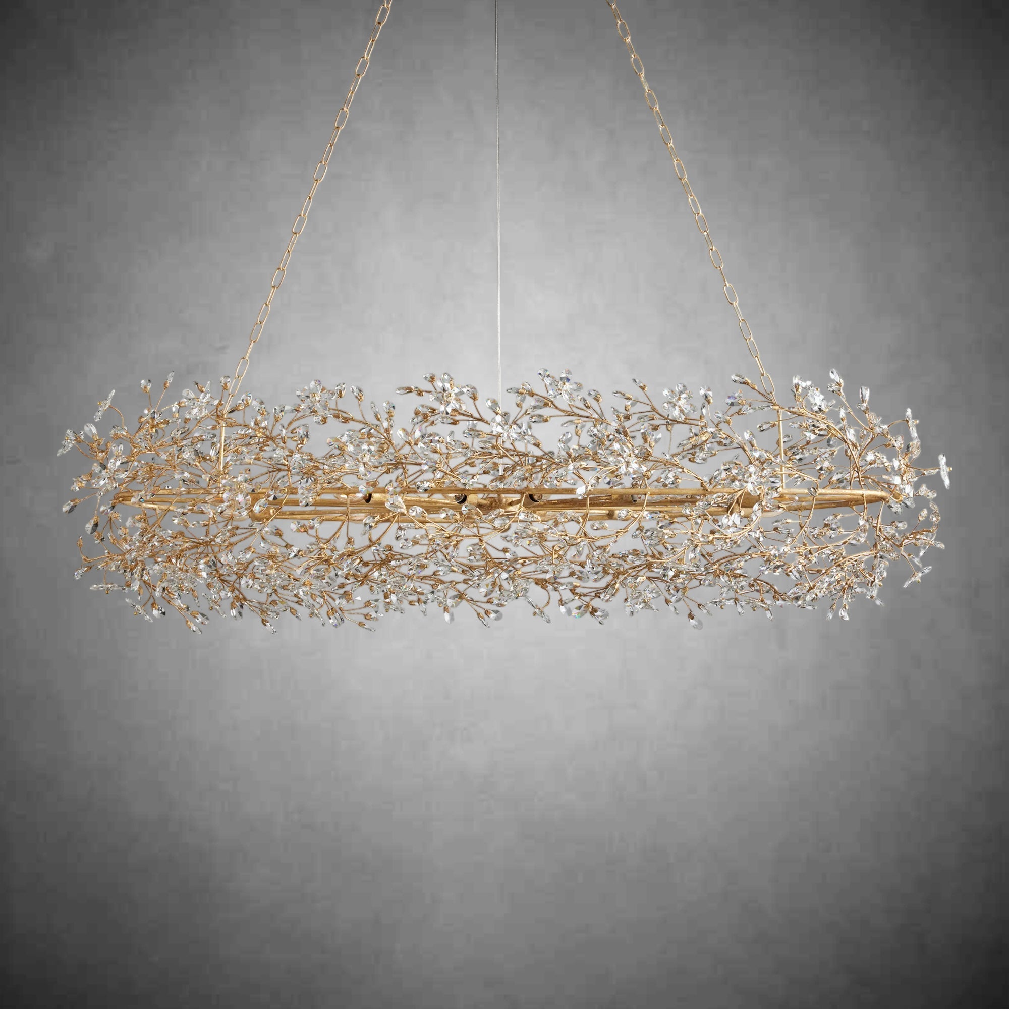 Fiore Oval Chandelier 62'' 74'' - fovolighting