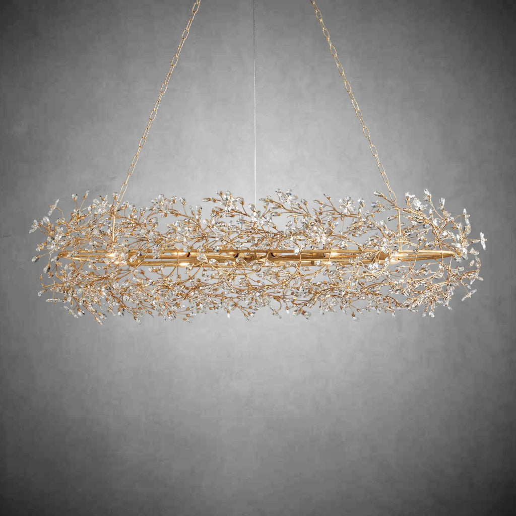 Fiore Oval Chandelier 62'' 74'' - fovolighting