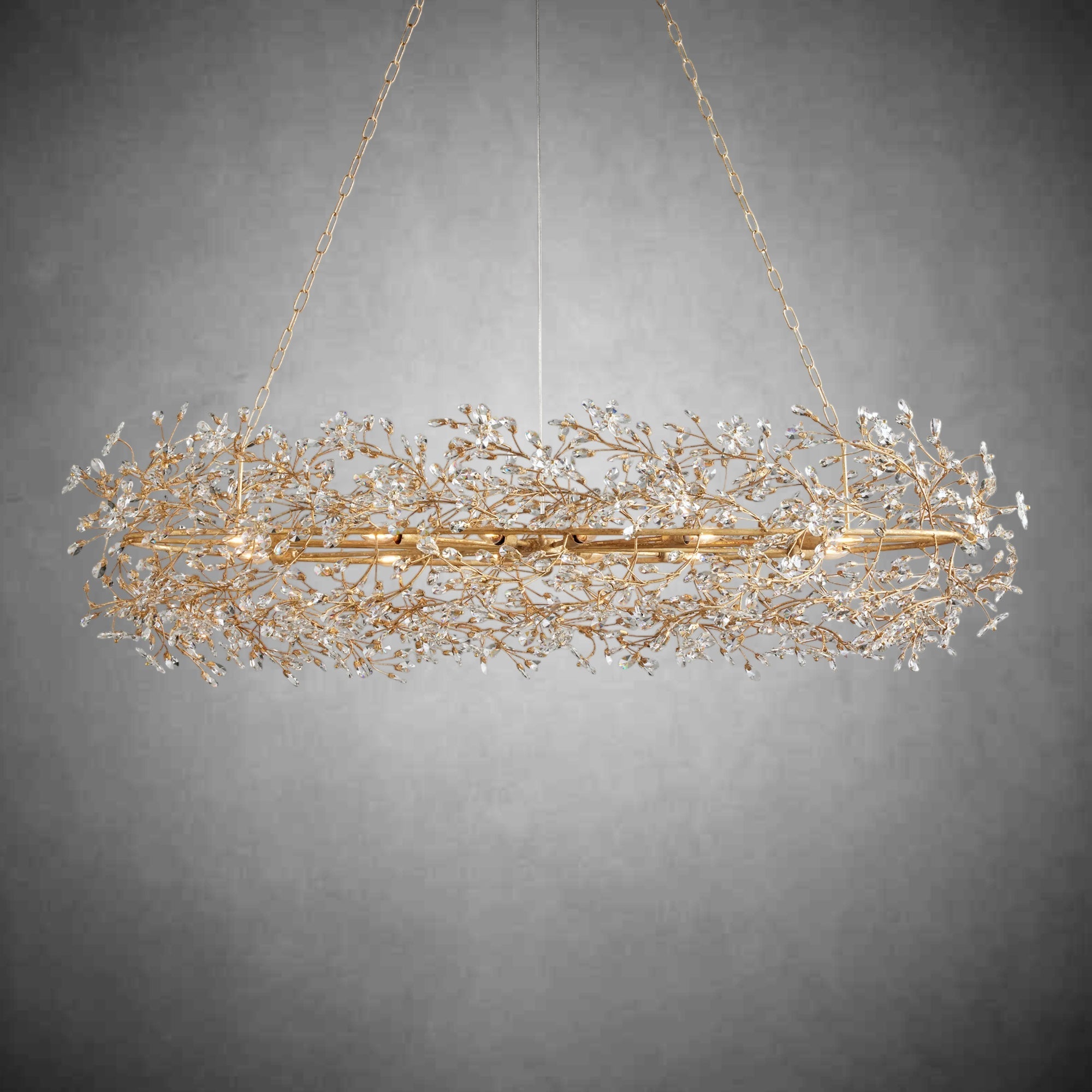 Fiore Oval Chandelier 62'' 74'' - fovolighting