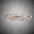 Fiore Oval Chandelier 62'' 74'' - fovolighting