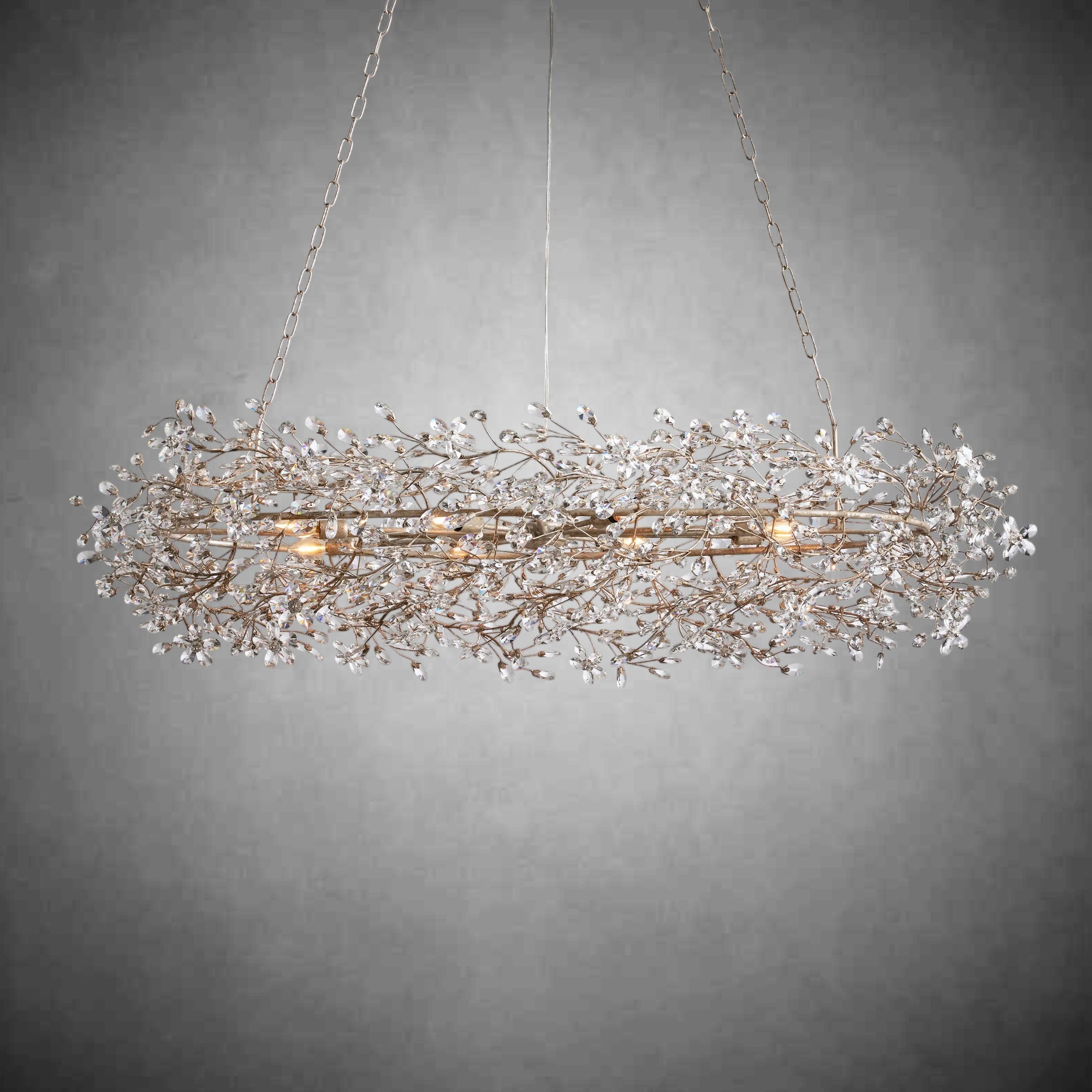 Fiore Oval Chandelier 62'' 74'' - fovolighting