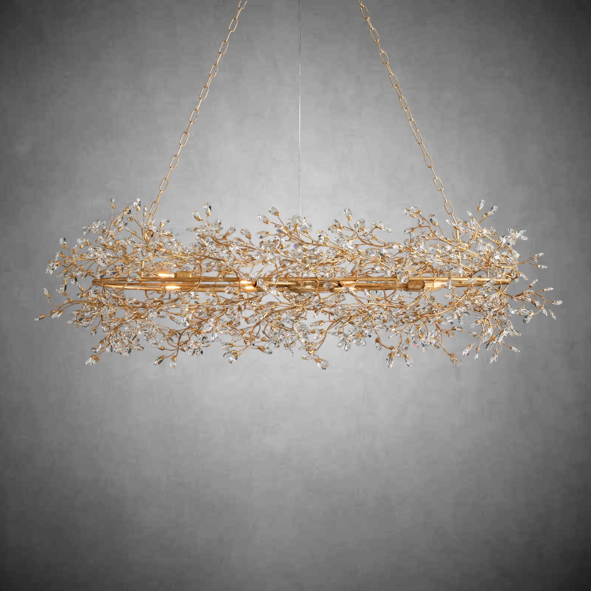 Fiore Oval Chandelier 62'' 74'' - fovolighting