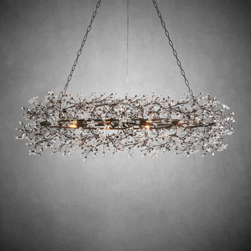 Fiore Oval Chandelier 62'' 74'' - fovolighting