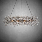 Fiore Oval Chandelier 62'' 74'' - fovolighting