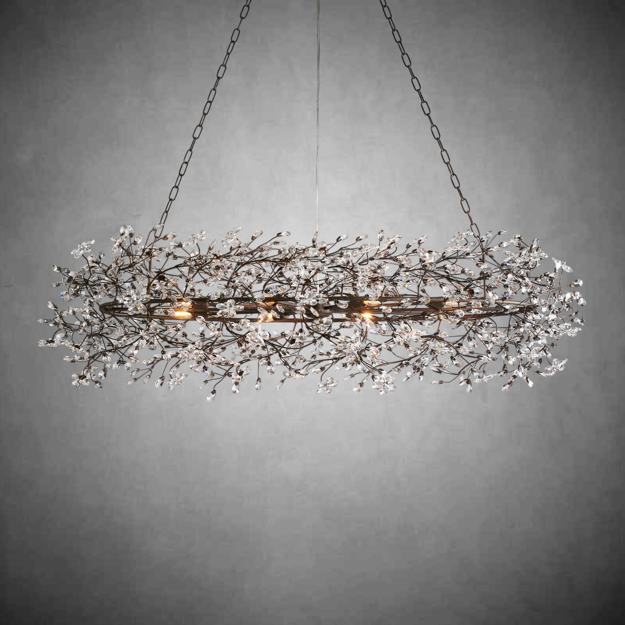 Fiore Oval Chandelier 62'' 74'' - fovolighting