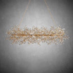 Fiore Oval Chandelier 62'' 74'' - fovolighting