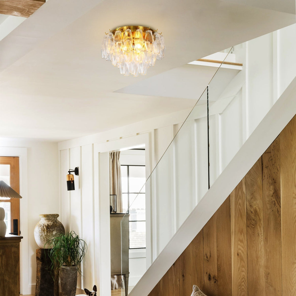 Florence Glass Flush Mount - fovolighting
