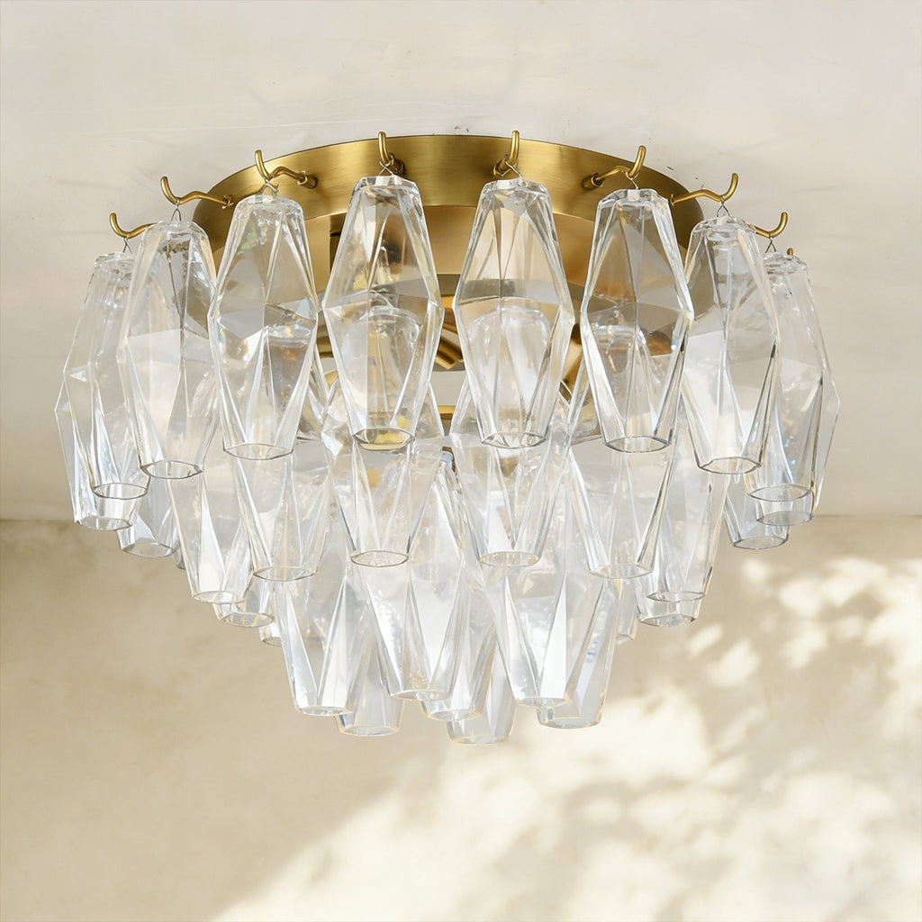 Florence Glass Flush Mount - fovolighting