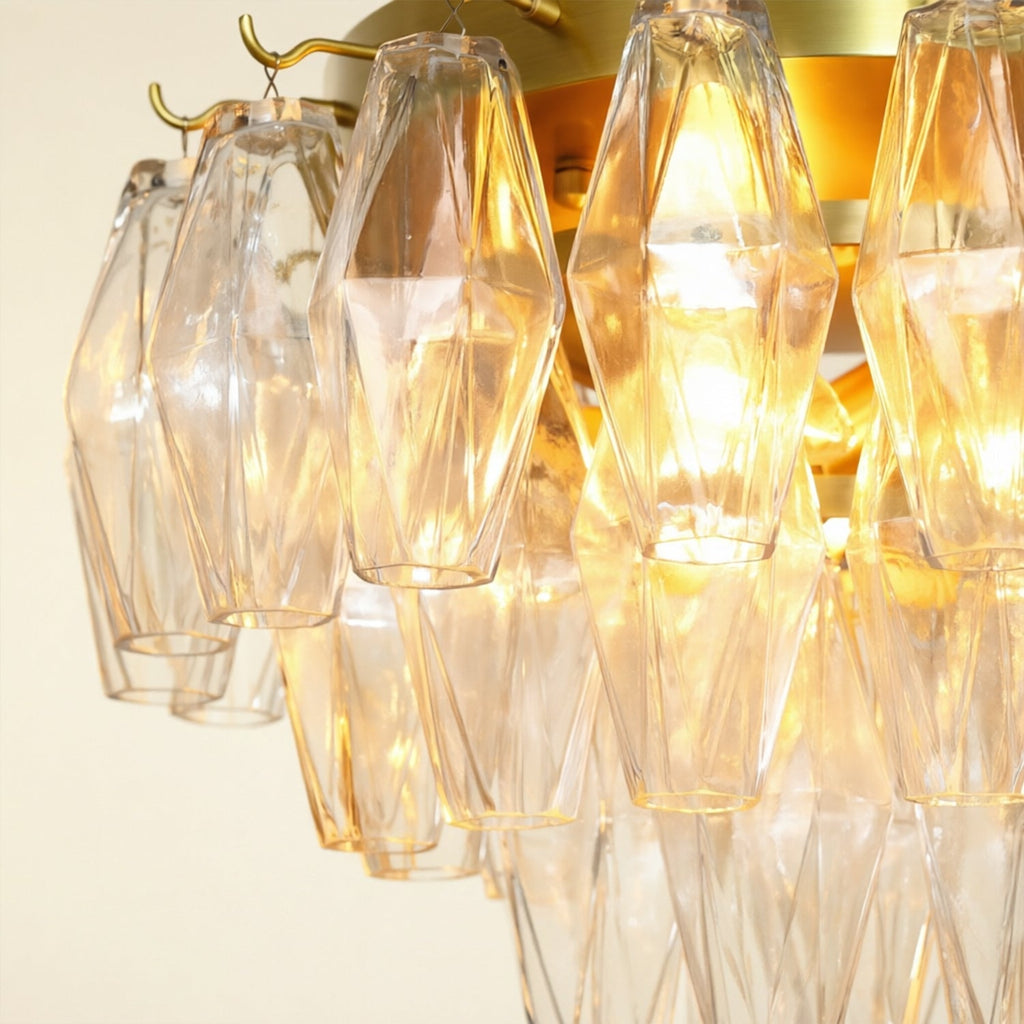Florence Glass Flush Mount - fovolighting