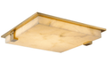 Flush Mount Ceiling Light with Alabaster Shade - fovolighting