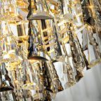 Foyer 3 Layers Extra Large Crystal Chandelier For Living Room Staircase Ceiling Lighting Fixture - fovolighting