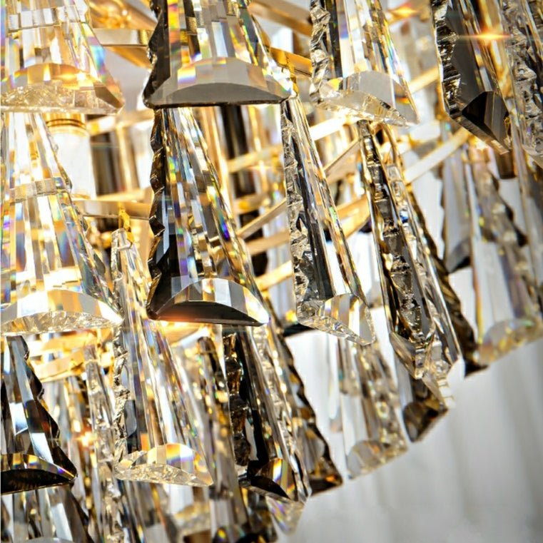Foyer 3 Layers Extra Large Crystal Chandelier For Living Room Staircase Ceiling Lighting Fixture - fovolighting