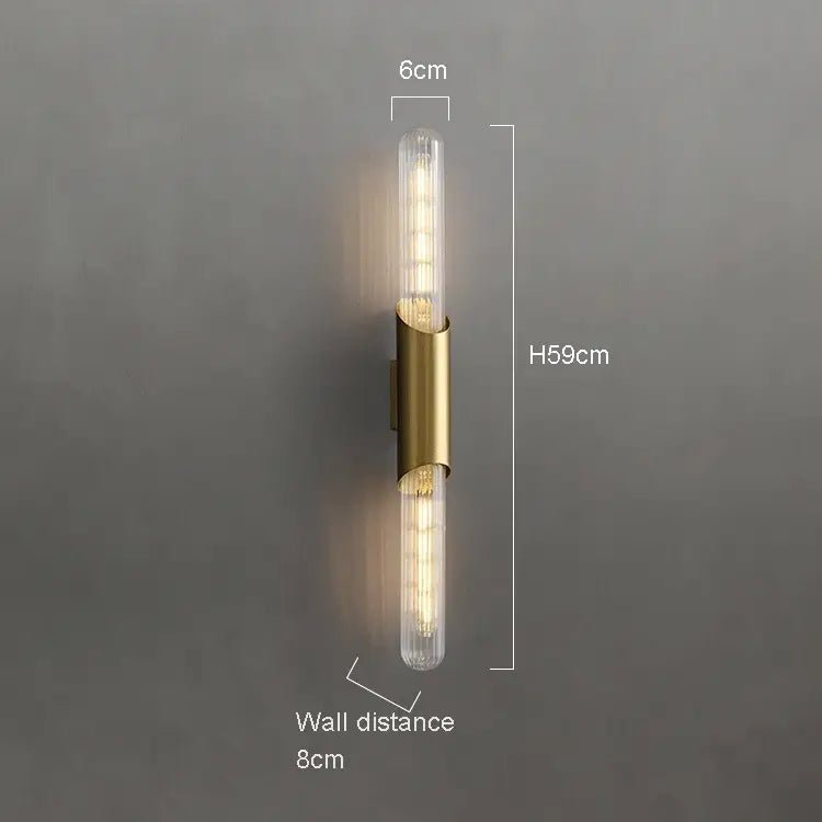 Geneva Brass Wall Sconce - fovolighting
