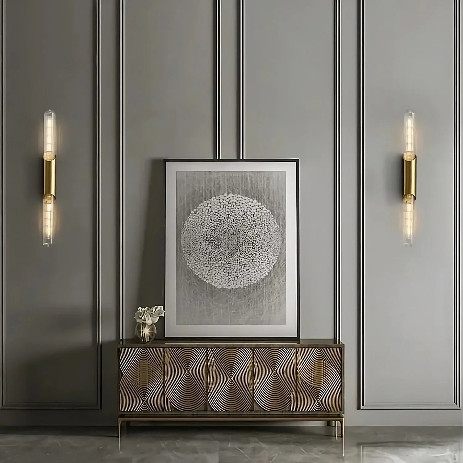 Geneva Brass Wall Sconce - fovolighting