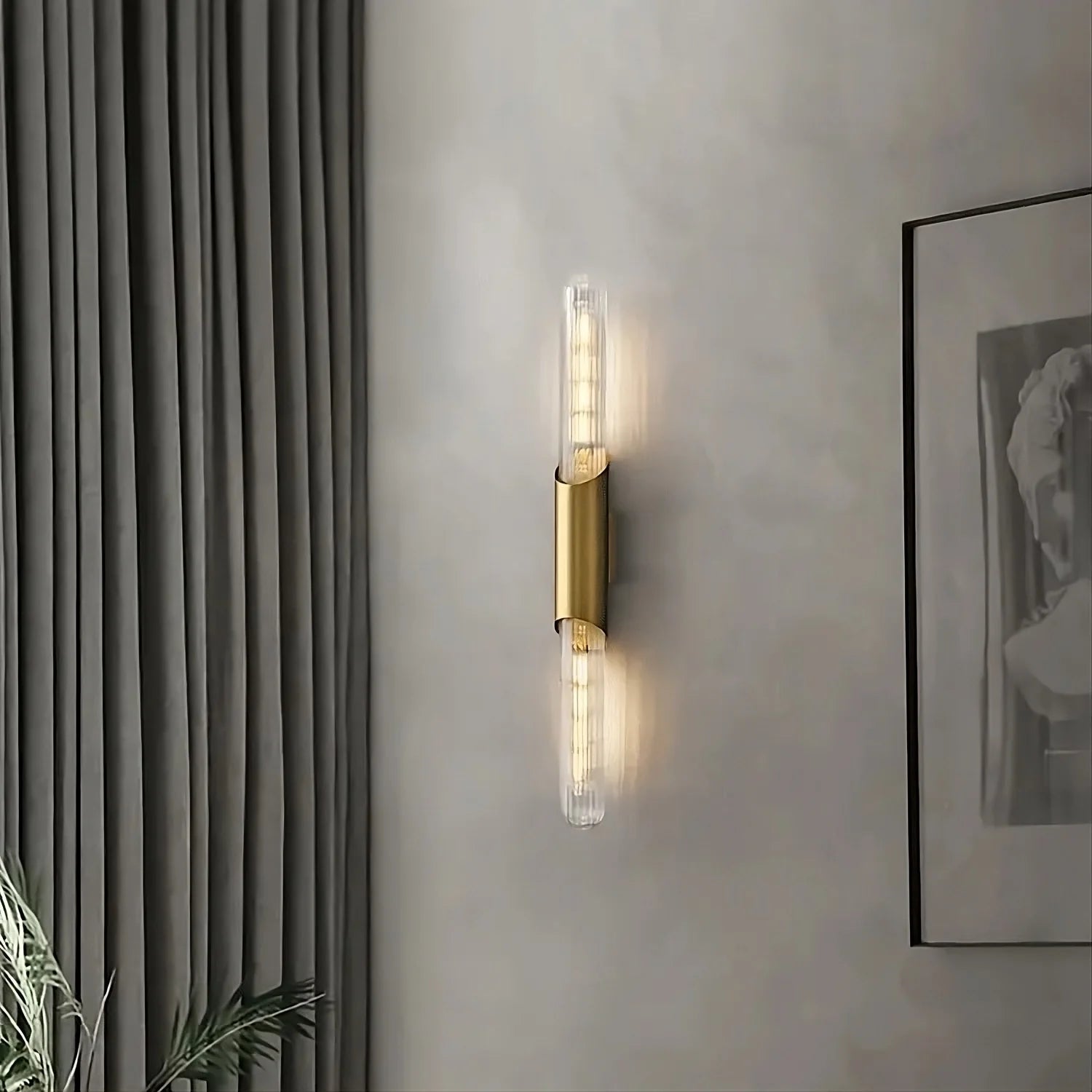 Geneva Brass Wall Sconce - fovolighting