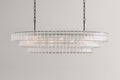 Ghiaccio Clear Class Oval Chandelier - fovolighting