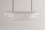 Ghiaccio Clear Class Oval Chandelier - fovolighting