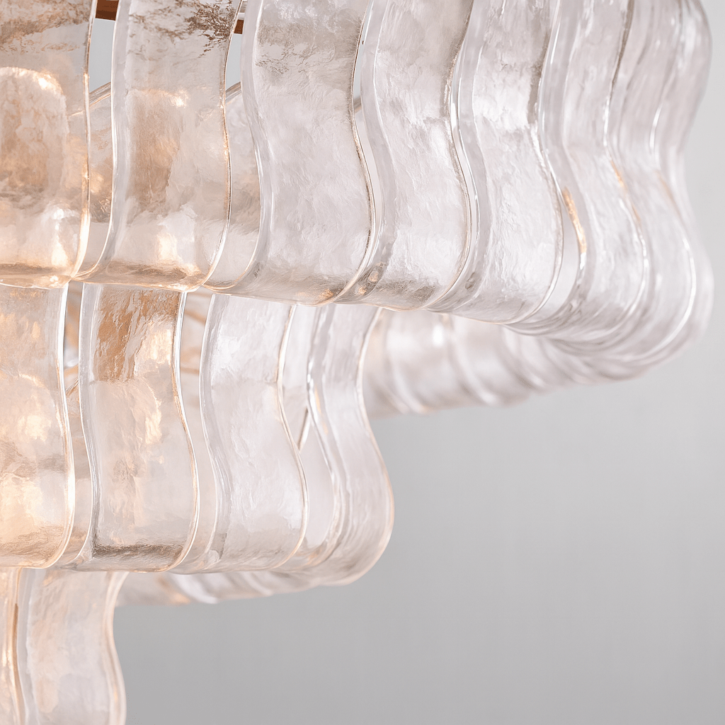 Ghiaccio Clear Class Oval Chandelier - fovolighting