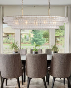 Ghiaccio Clear Class Oval Chandelier - fovolighting