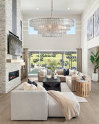Ghiaccio Clear Class Round Chandelier - fovolighting