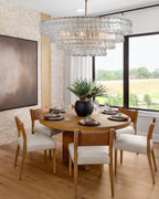 Ghiaccio Clear Class Round Chandelier - fovolighting