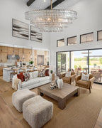 Ghiaccio Clear Class Round Chandelier - fovolighting
