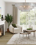 Ghiaccio Clear Class Round Chandelier - fovolighting