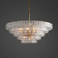 Ghiaccio Clear Class Round Chandelier - fovolighting