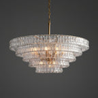 Ghiaccio Clear Class Round Chandelier - fovolighting
