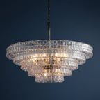 Ghiaccio Clear Class Round Chandelier - fovolighting