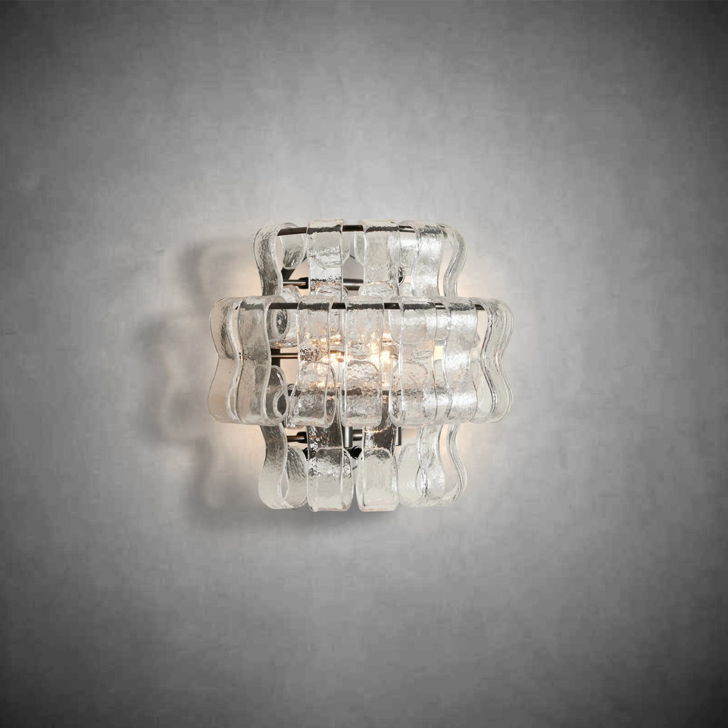 Ghiaccio Glass Wall Sconce - fovolighting