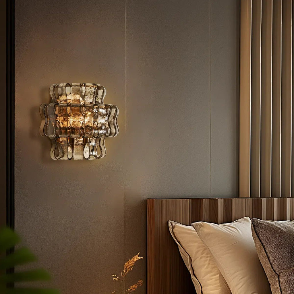 Ghiaccio Glass Wall Sconce - fovolighting
