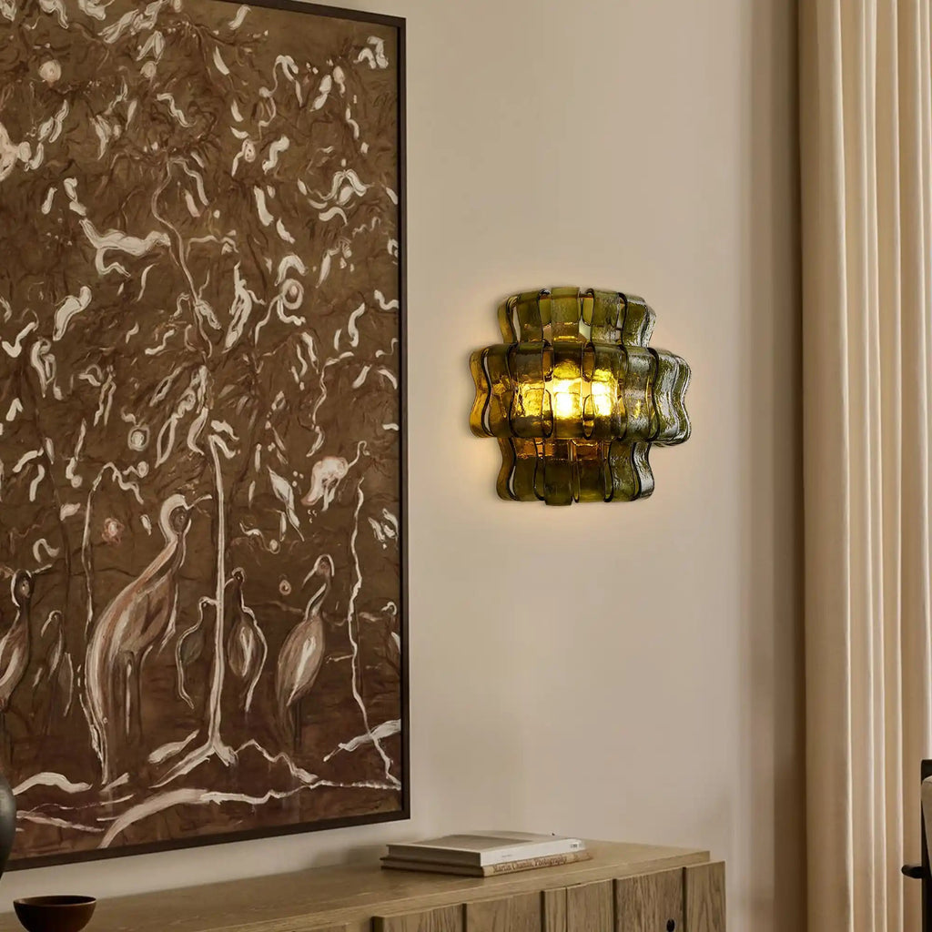 Ghiaccio Glass Wall Sconce - fovolighting