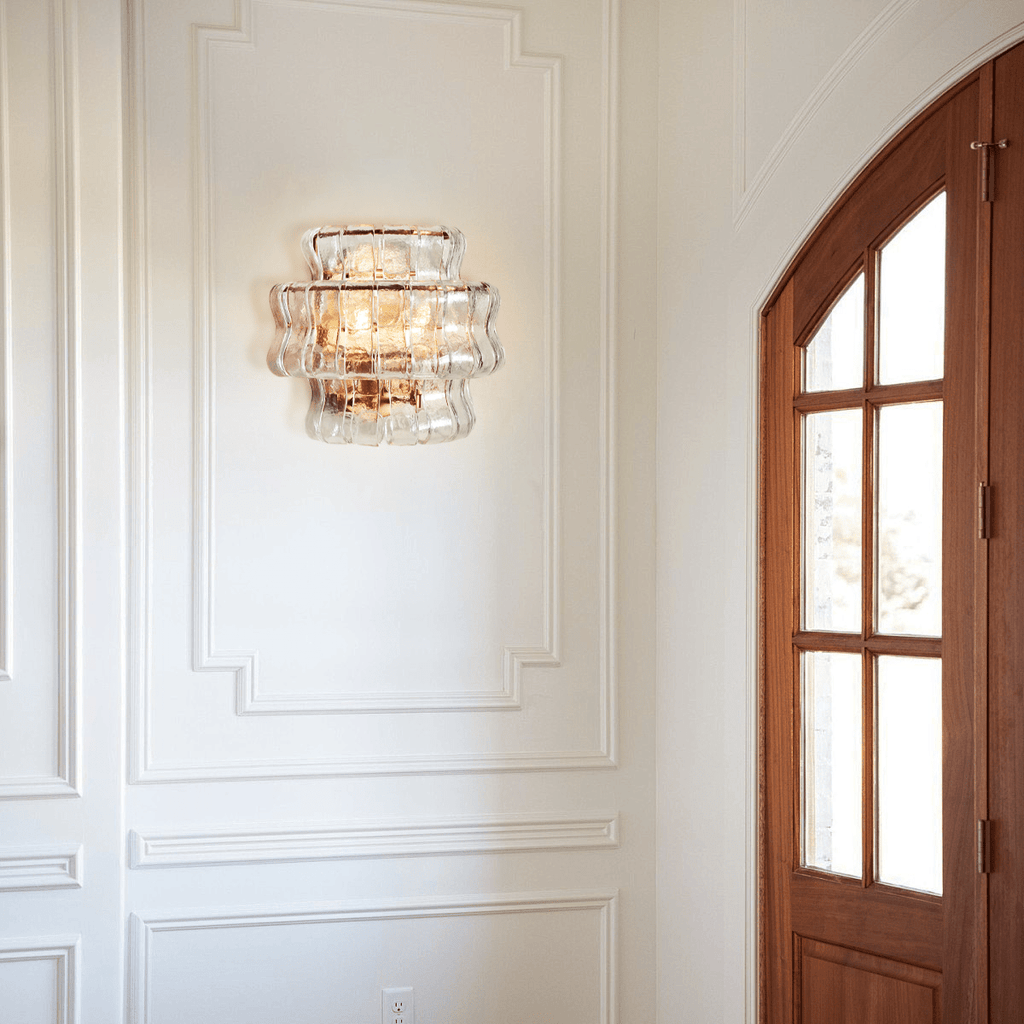 Ghiaccio Glass Wall Sconce - fovolighting