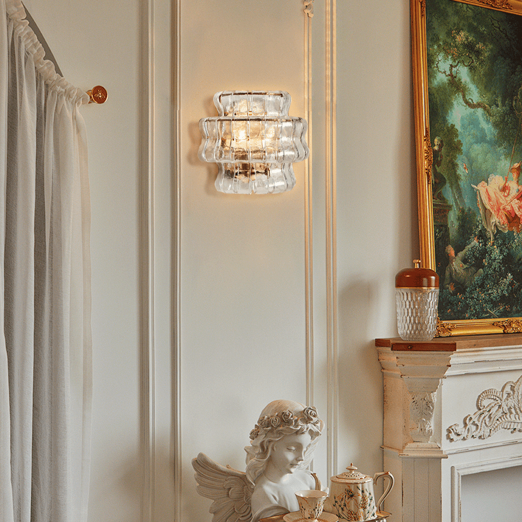Ghiaccio Glass Wall Sconce - fovolighting