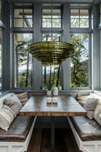 Ghiaccio Green Class Round Chandelier 24"36"48"60" - fovolighting