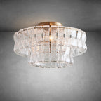 Ghiaccio Modern Glass Flushmount - fovolighting