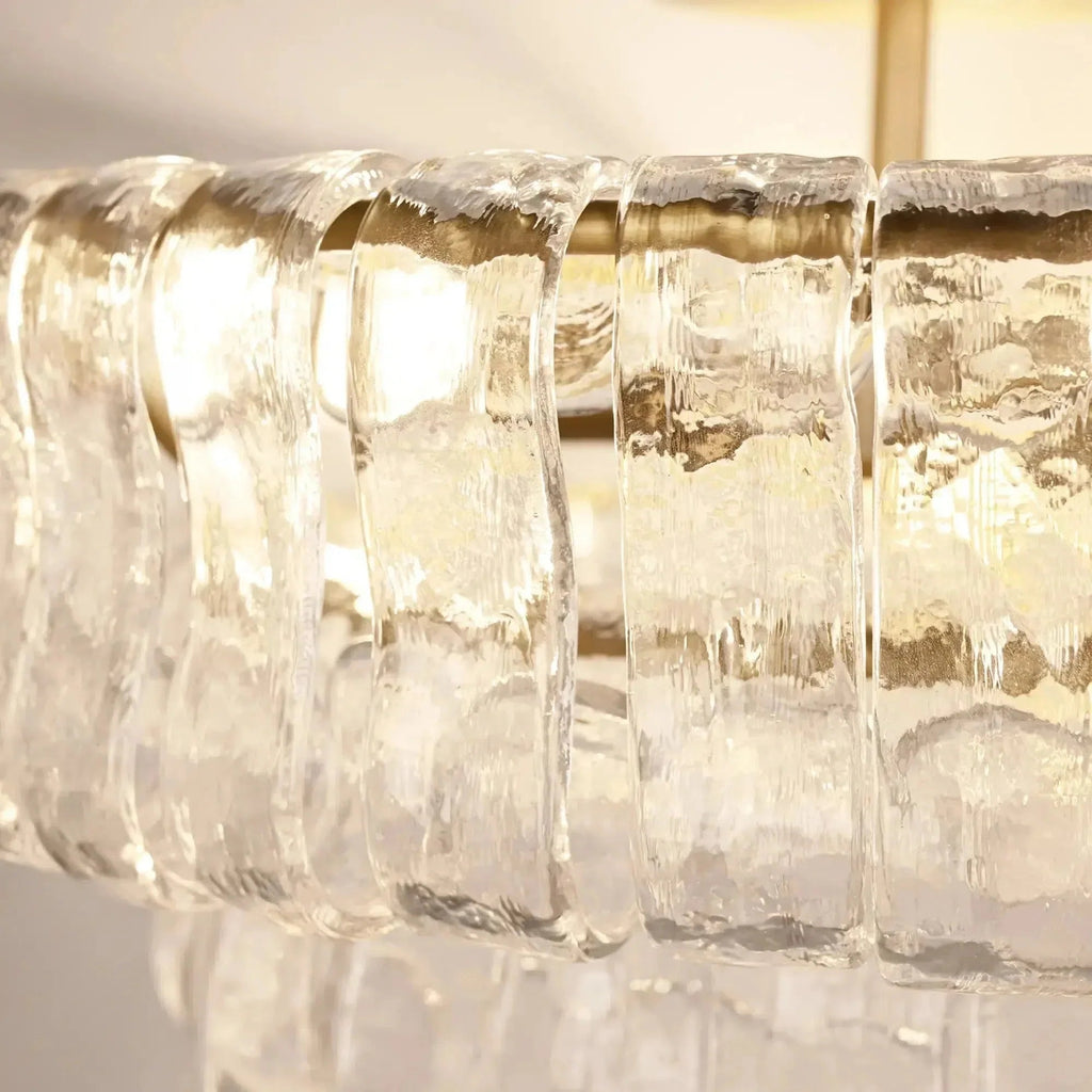 Ghiaccio Modern Glass Flushmount - fovolighting