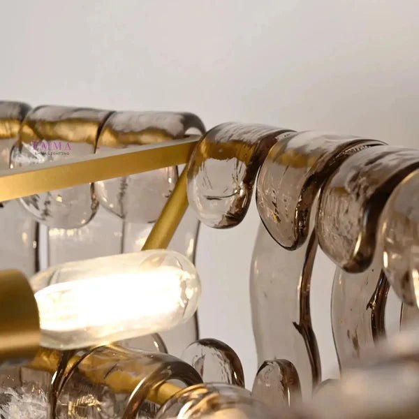 Ghiaccio Modern Glass Flushmount - fovolighting